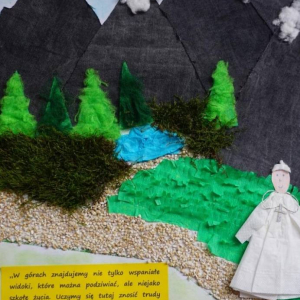Prace uczniów w konkursie plastycznym z okazji 100. rocznicy urodzin Jana Pawła II