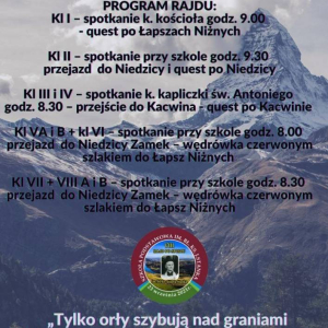 Plakat VIII Rajdu im. bł. ks. J. Stanka