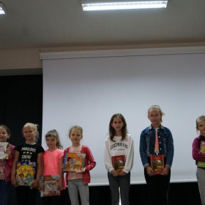 Uczniowie nagrodzeni  w konkursach bibliotecznych