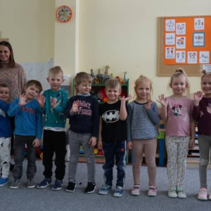 Nagrodzona grupa przedszkolaków w akcji Góra Grosza